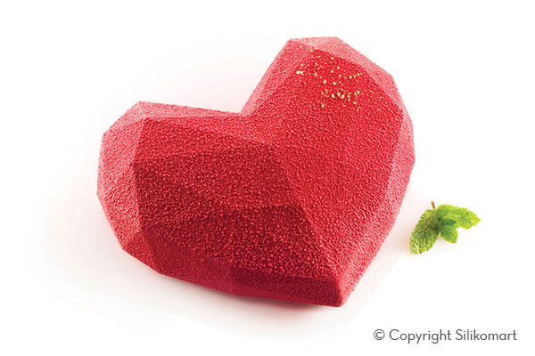 Silikomart 3D Design Mould - großes Herz  Amore Origami 600