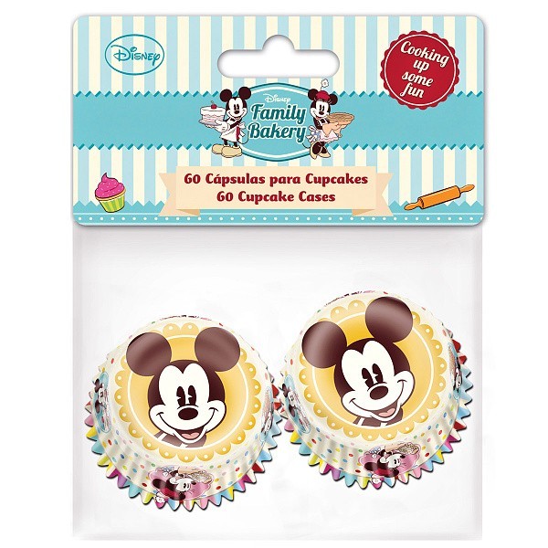 Stor MINI Baking Cups Star Micky Maus 60 Stück Muffinförmchen Disney