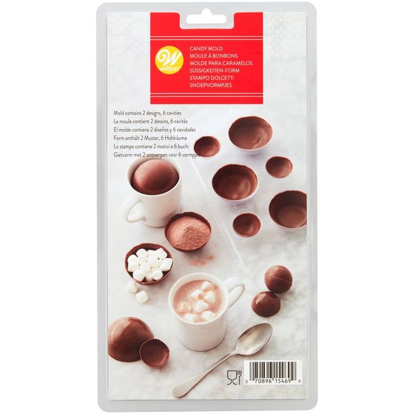 Wilton 3D Heiße Schokoladen - Bonbonform f. Schokobomben